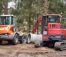 Bauarbeiten am Spielplatz